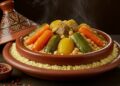 Comment Préparer le Couscous Marocain Parfait: Guide Étape par Étape 14 plat de couscous marocain traditionnel avec légumes et viande