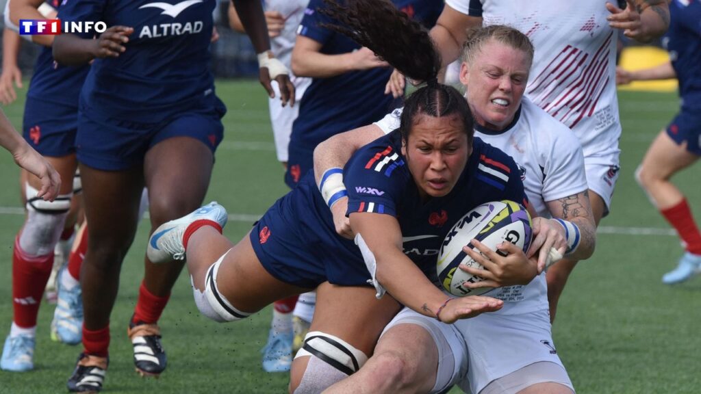 Le rugby féminin français "dans un long virage" vers la professionnalisation. 3 la francaise teani feleu lors d un match contre l angleterre en octobre 2024 74fce6 0@1x